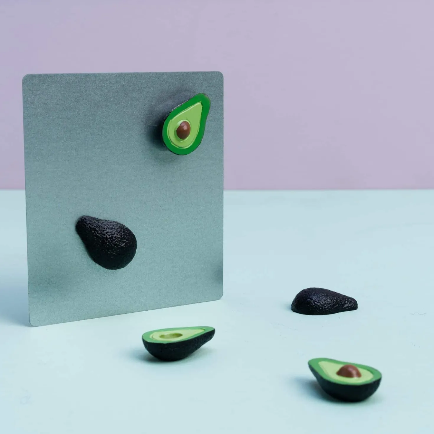 Avocado magneten (set van 5)