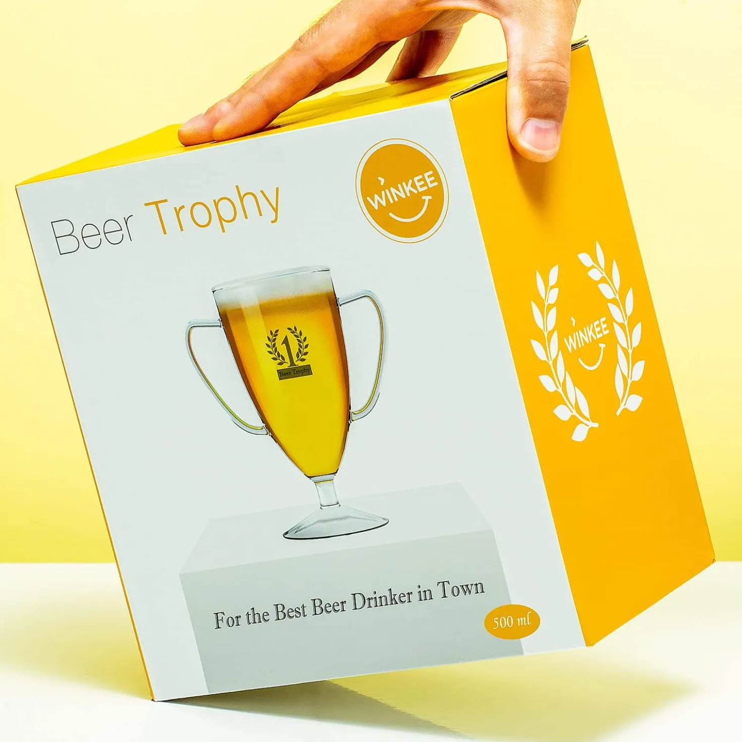 Bier trofee bierglas