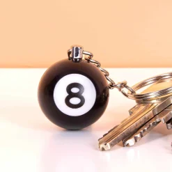 Biljartbal sleutelhanger