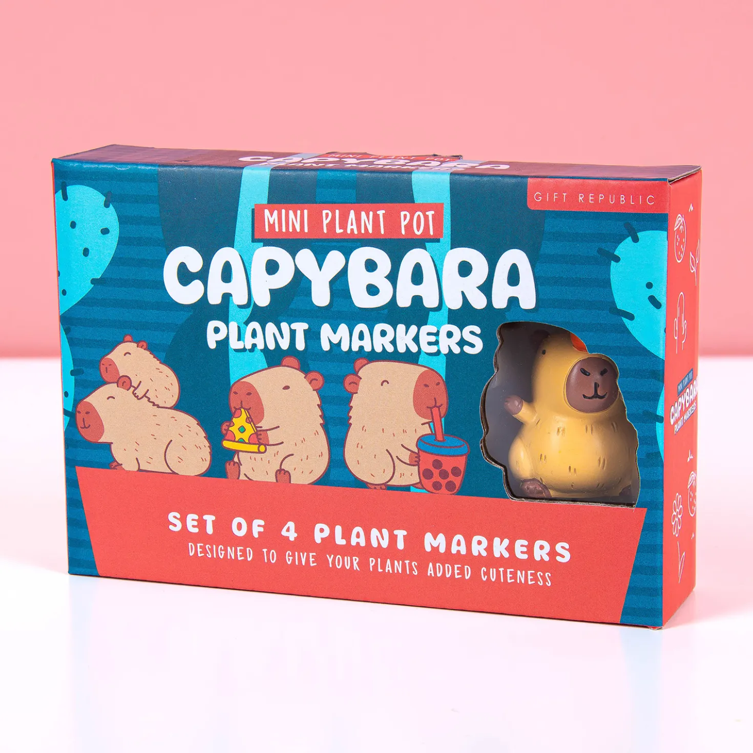 Bloempot capibara’s (set van 4)