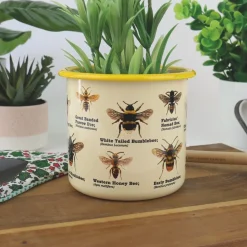 Bloempot met bijen