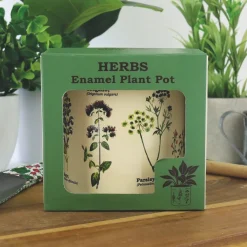 Bloempot met kruiden