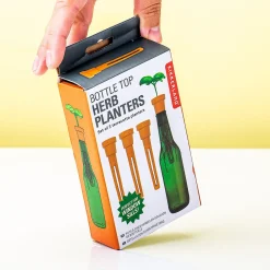 Bottle top herb planters (set van 3)