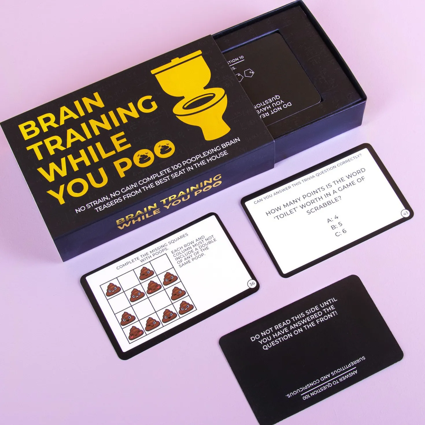 Brain Training While You Poo kaarten