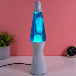Bullet lavalamp wit met witte lava