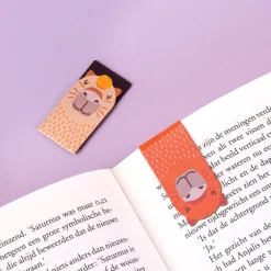 Capibara magnetische boekenleggers (set van 4)