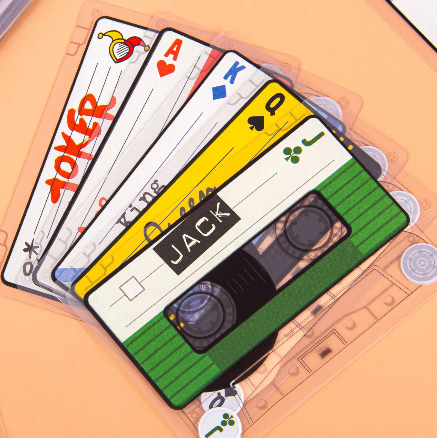 Cassettebandjes kaartspel