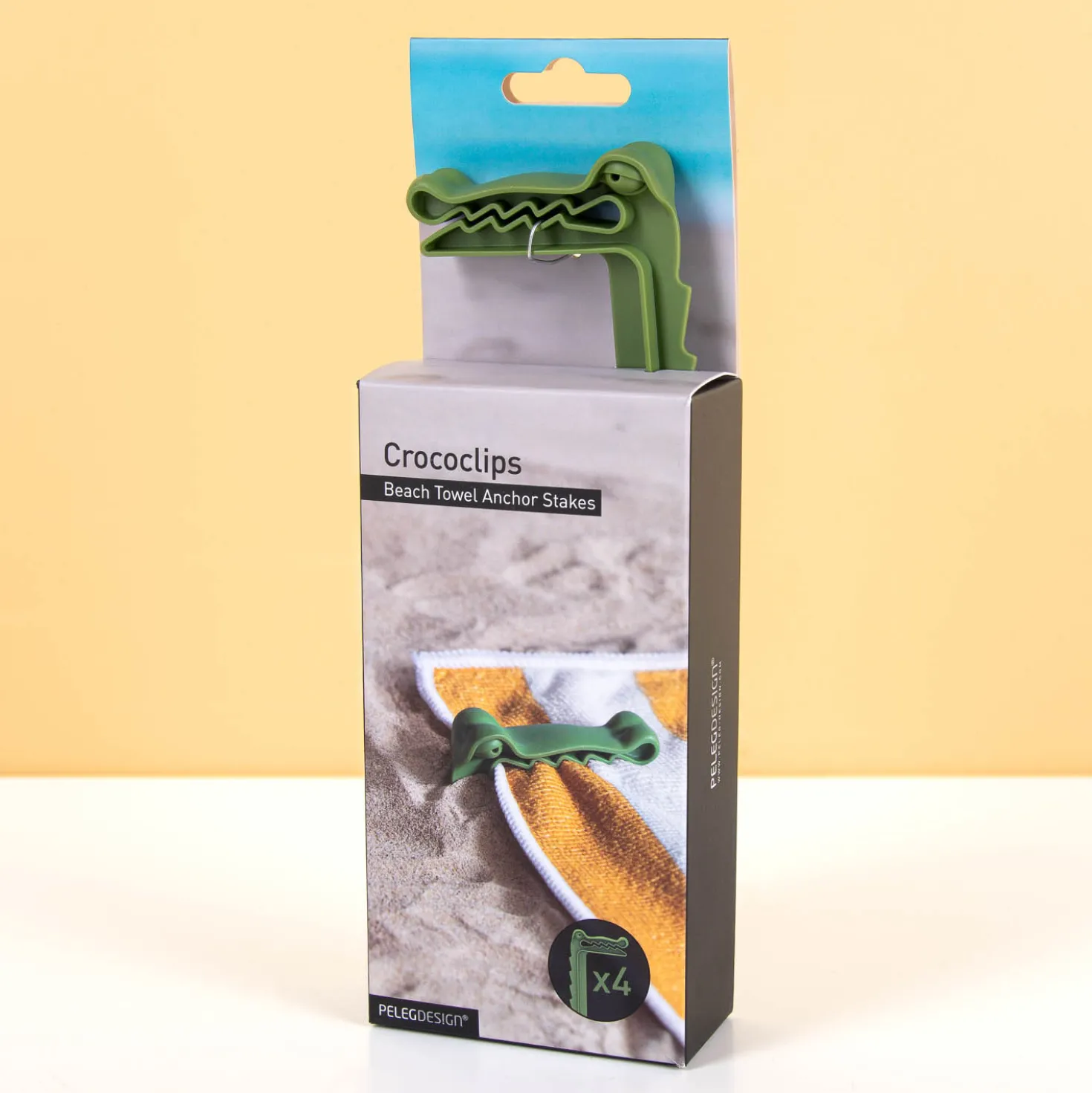 Crococlips strandlakenklemmen (set van 4)