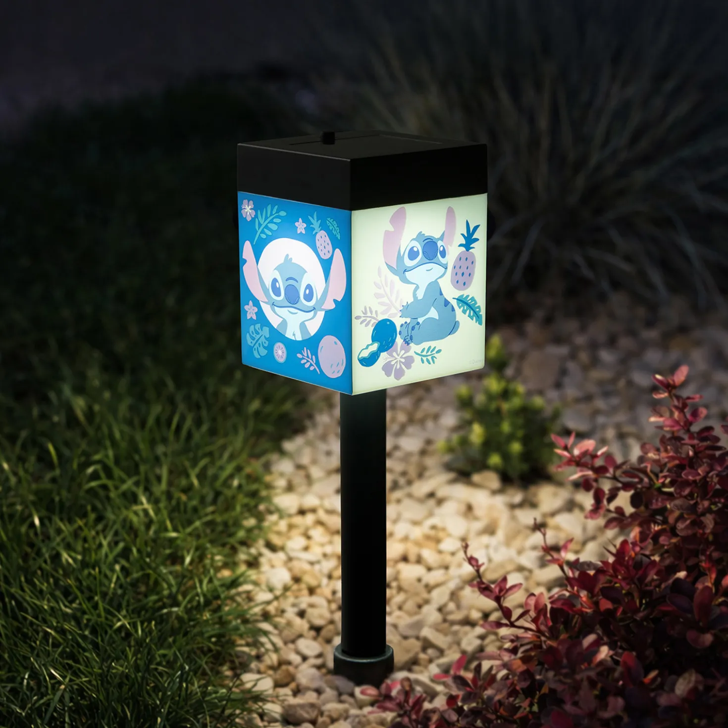 Disney Stitch tuinlamp op zonne-energie