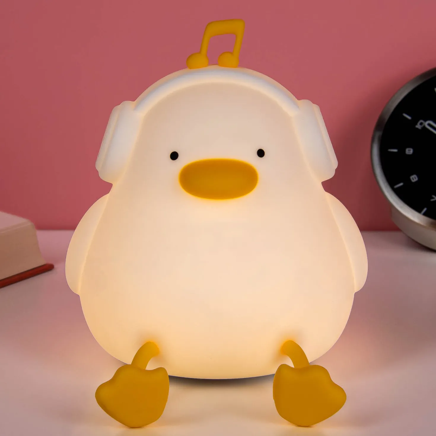 Eend nachtlampje met koptelefoon