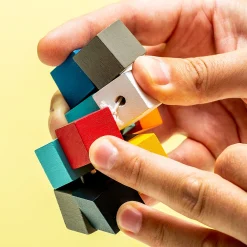 Elastische houten puzzel