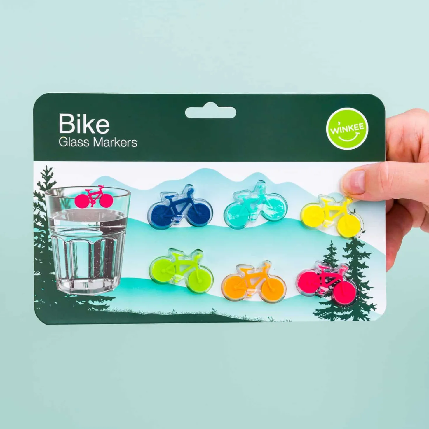 Fiets glasmarkeerders (set van 6)