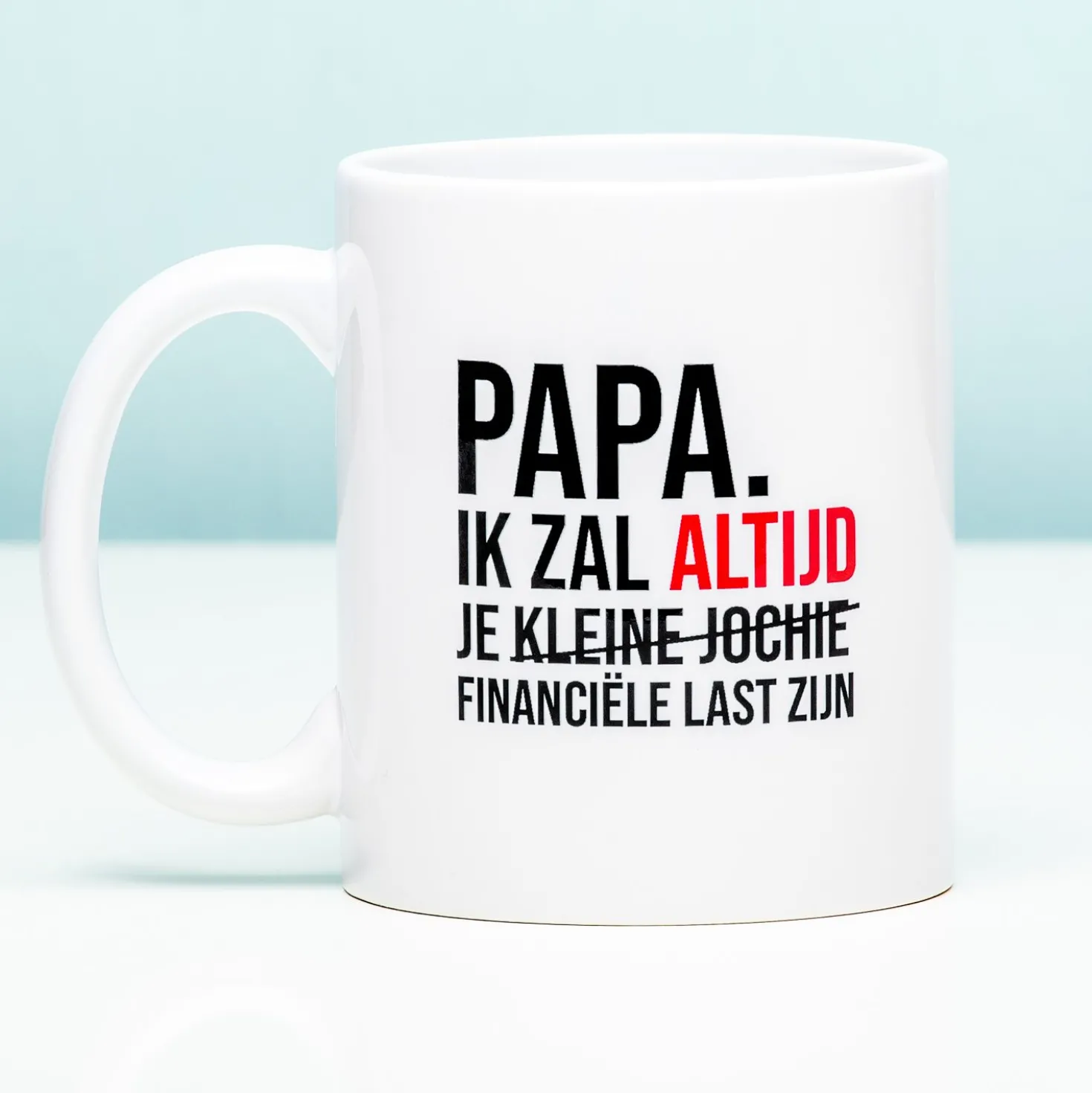 Financiële last mok