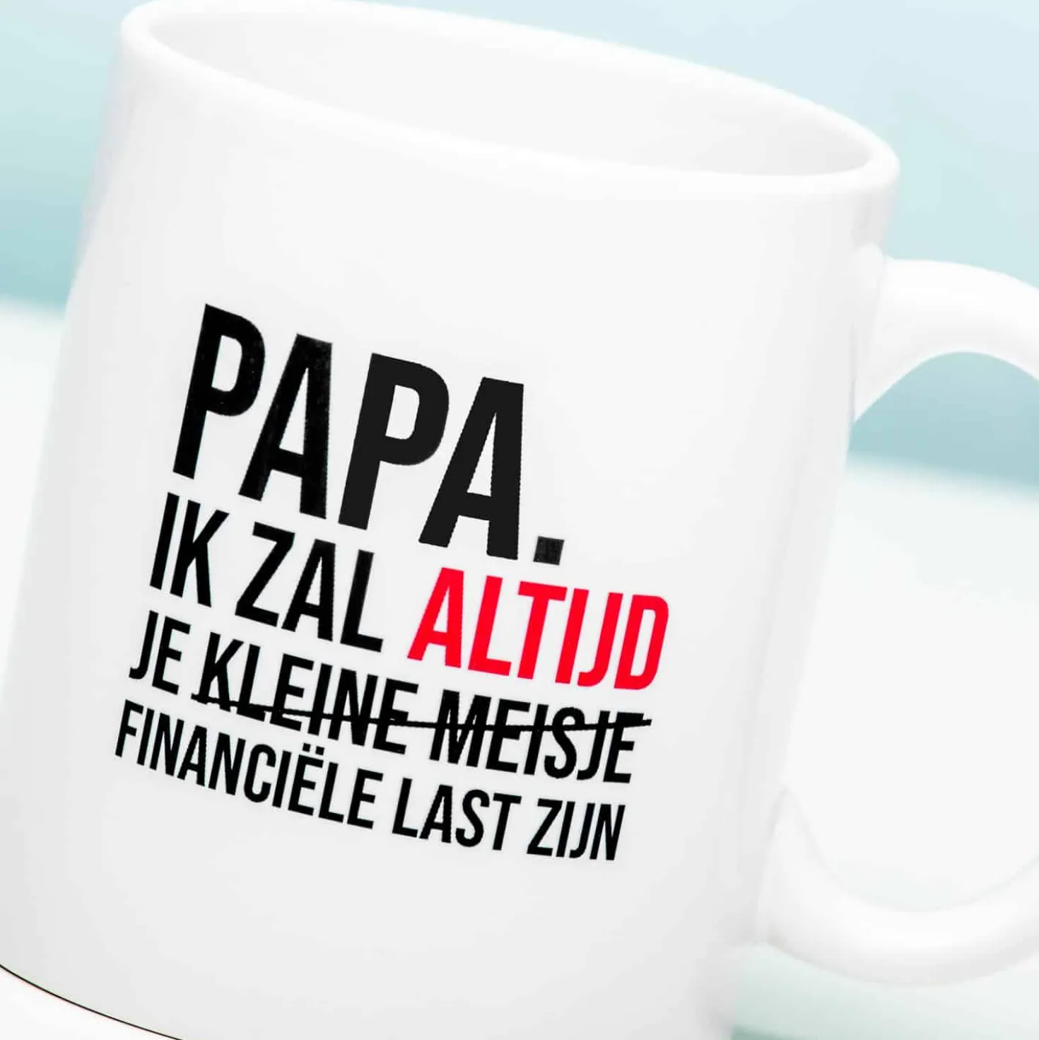 Financiële last mok