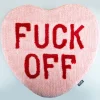 Fuck Off hart vloerkleedje