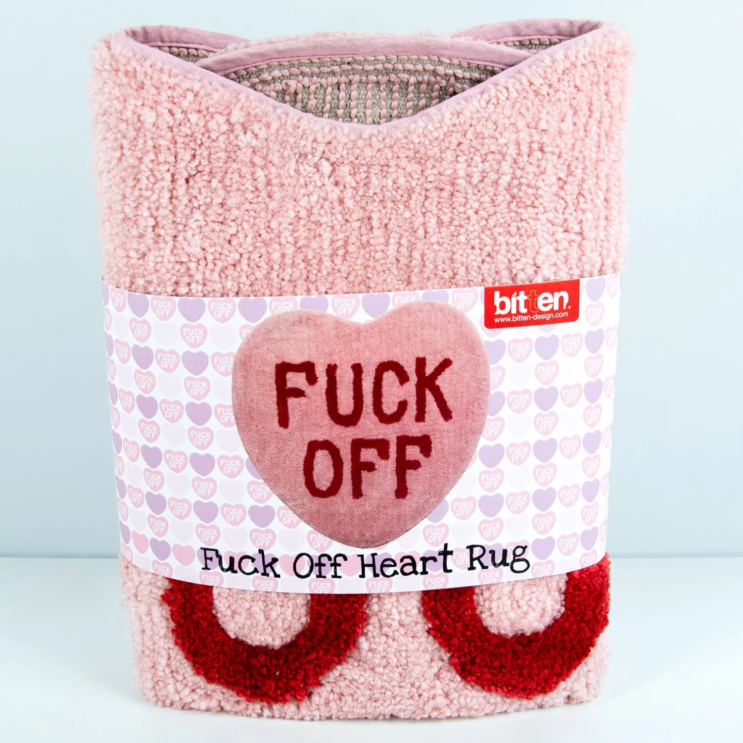 Fuck Off hart vloerkleedje