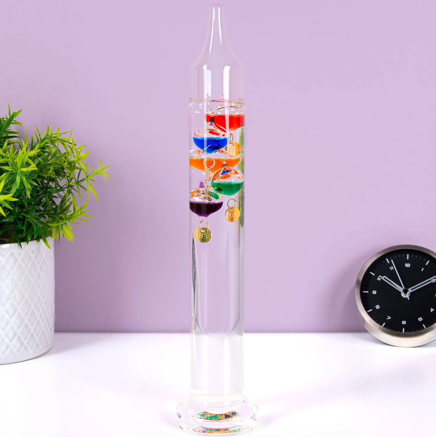 Glazen Galileo thermometer