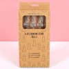 Glazen piemelrietjes (set van 4)
