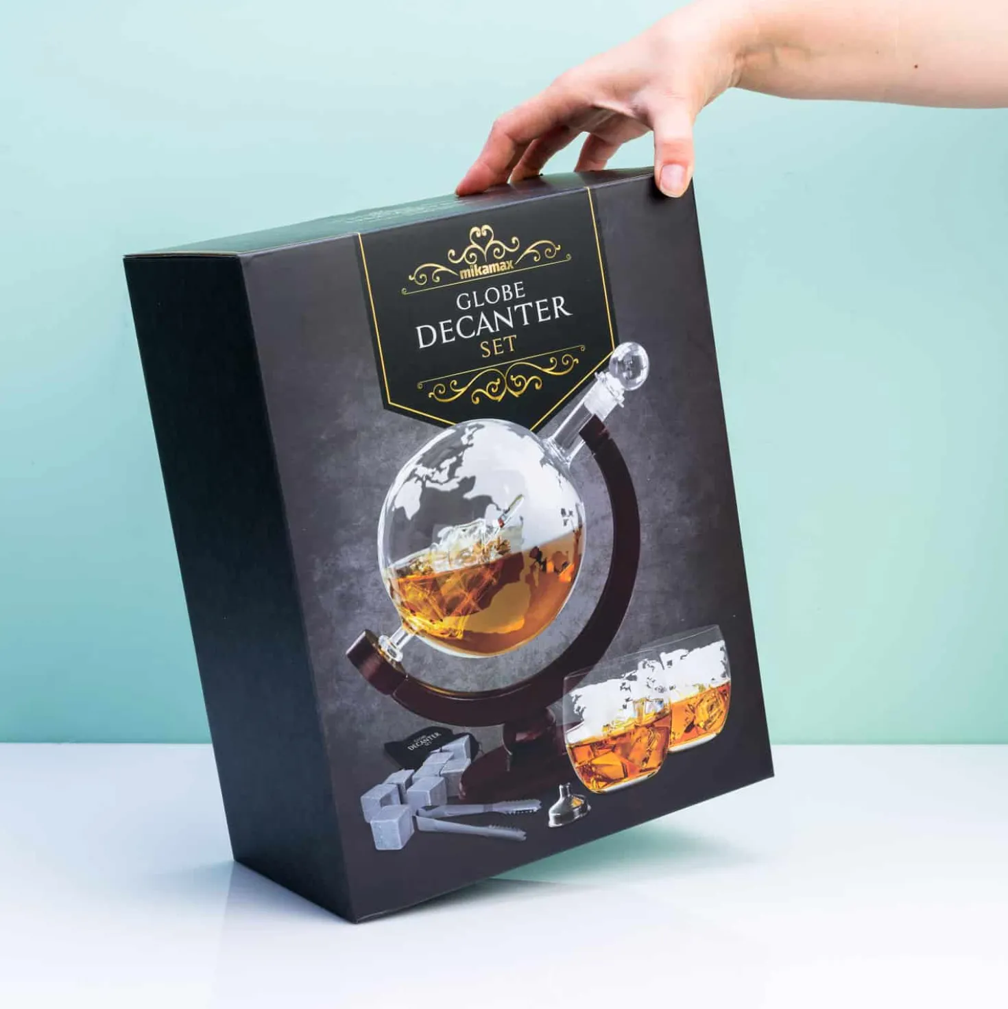 Globe decanteerset met glazen – Normaal