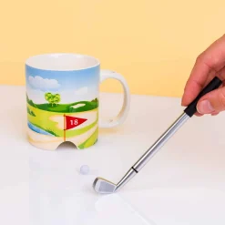 Golf mok met golfclub en bal