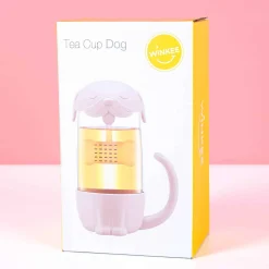 Hond theeglas met infuser