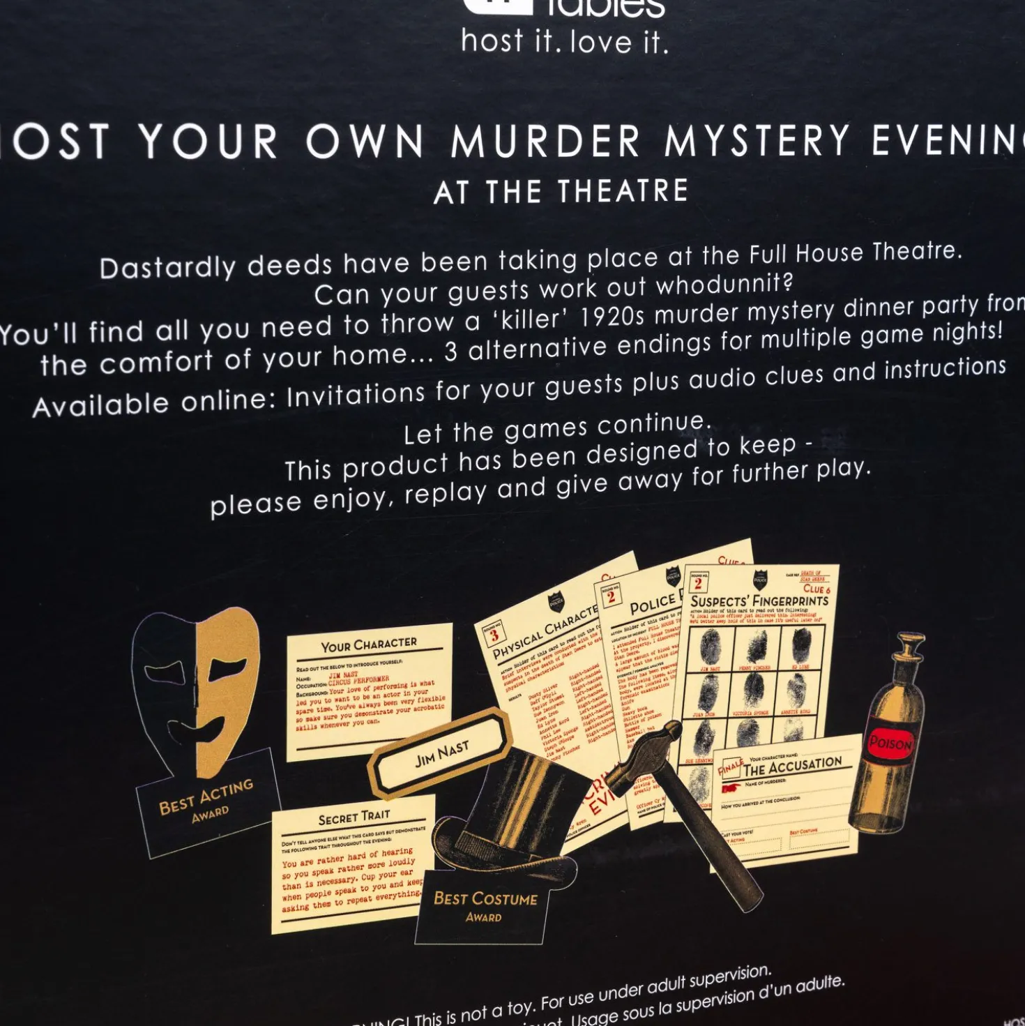 Host Your Own Murder Mystery spel