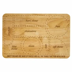 Houten borrelplank met vakjes