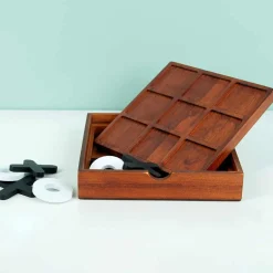 Houten kruisje nulletje spel