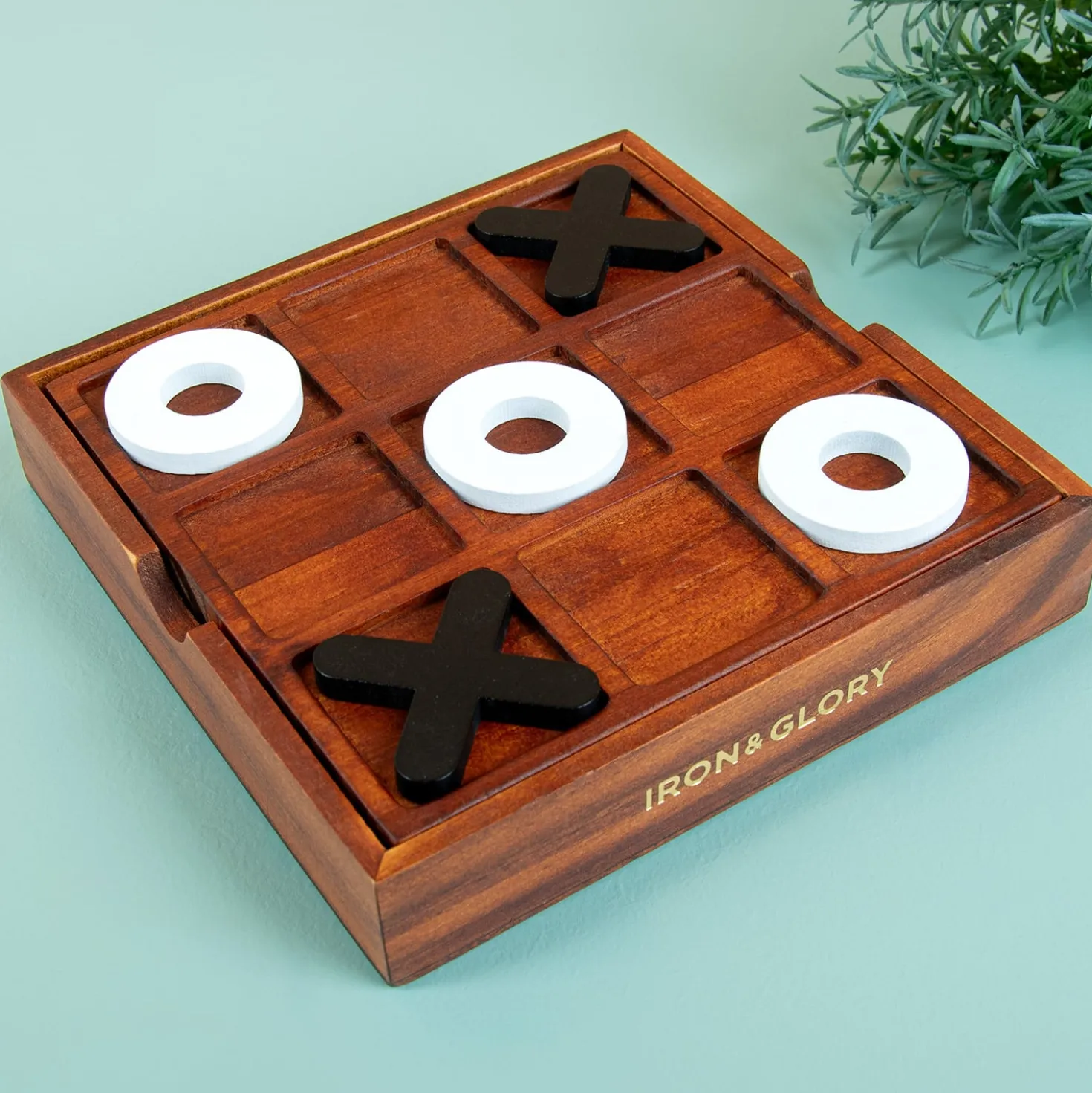 Houten kruisje nulletje spel