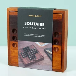 Houten solitair spel