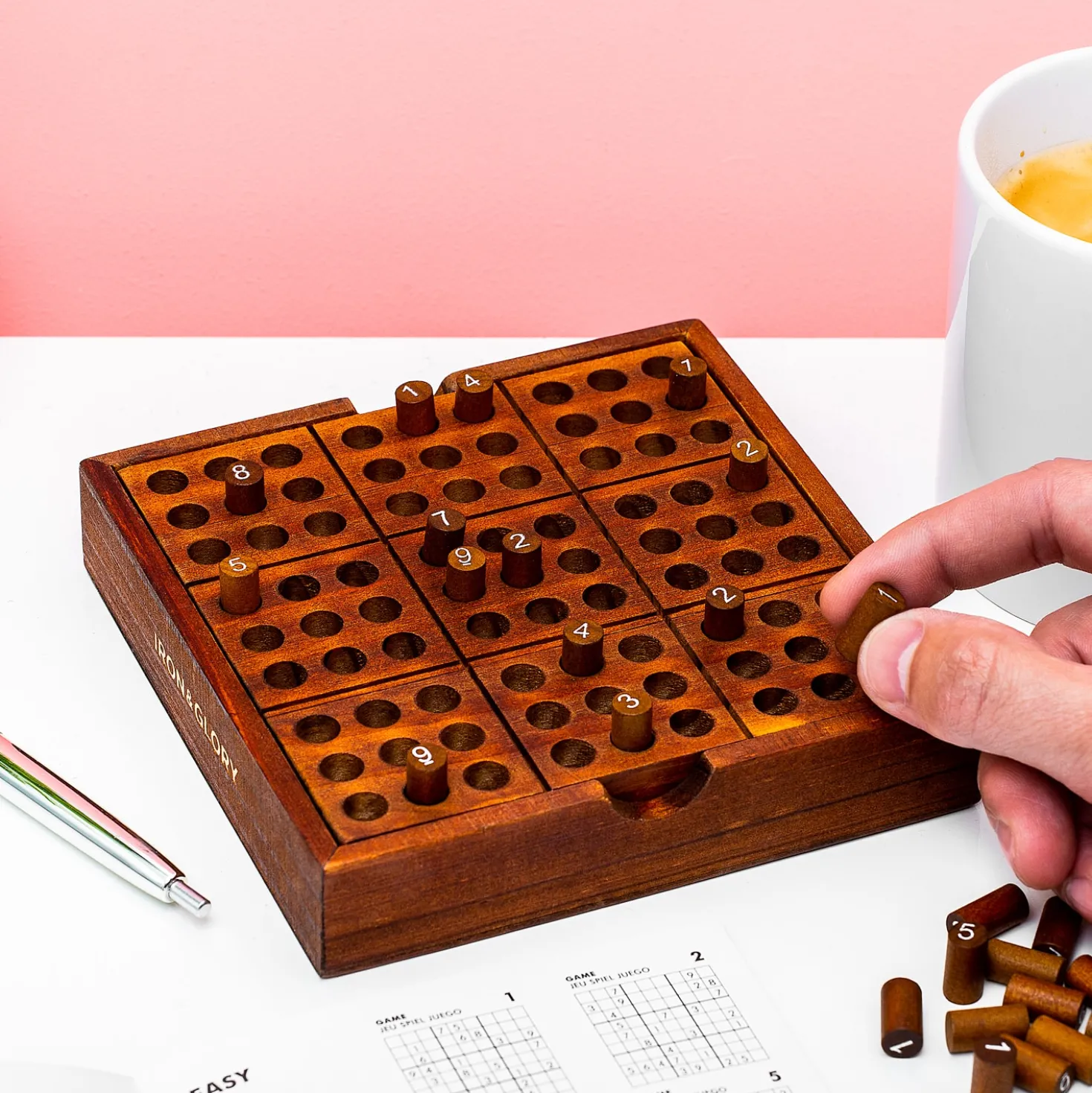 Houten sudoku spel