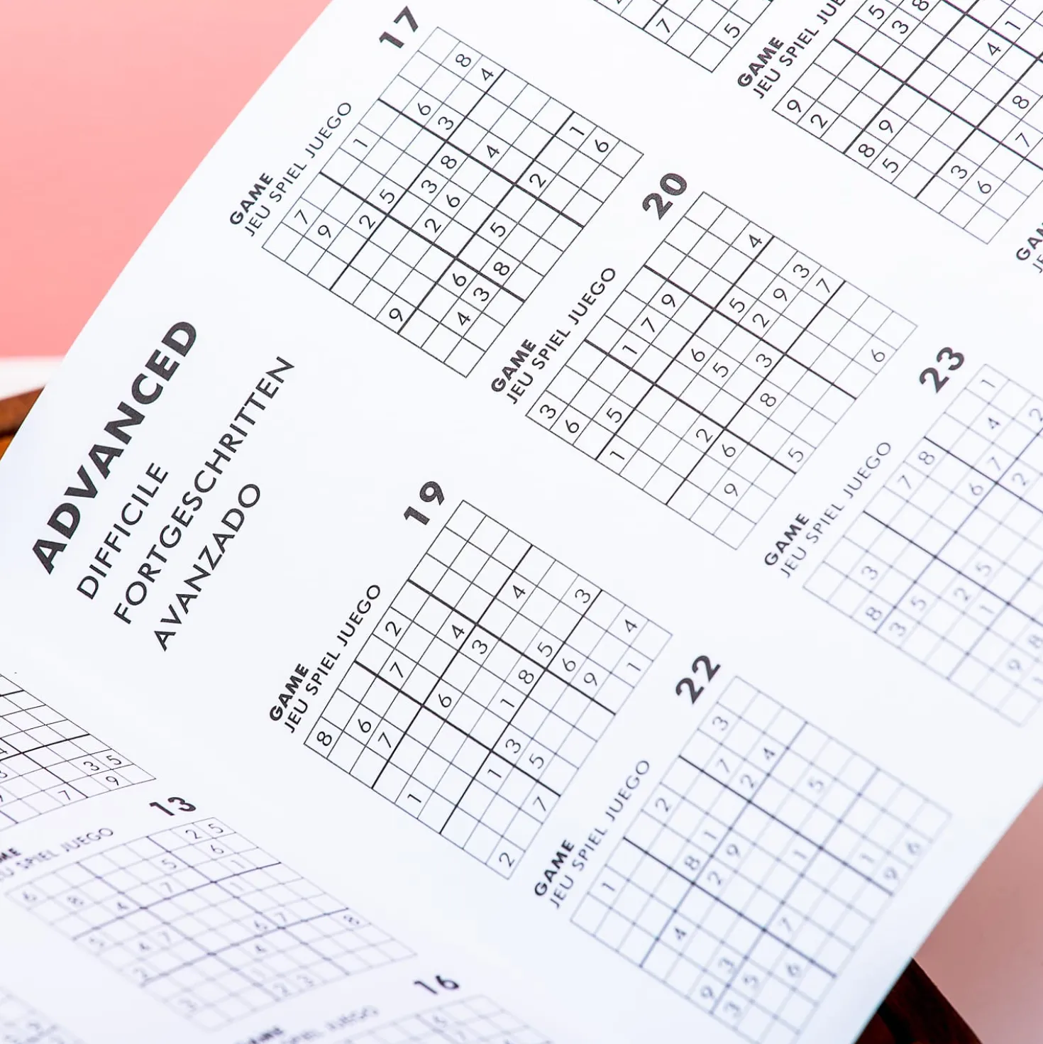 Houten sudoku spel