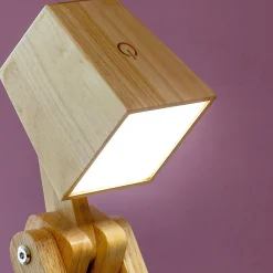 Houten tafellamp