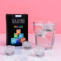 IJsblokjes met ledverlichting (set van 6)