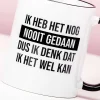 Ik heb het nog nooit gedaan mok