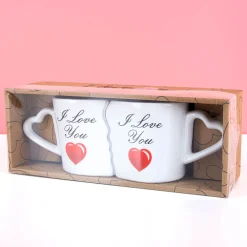 I Love You cadeauset met twee mokken