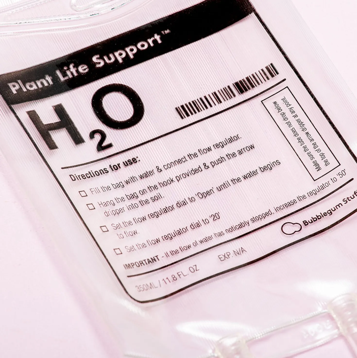 Infuuszak bewateringssysteem voor planten