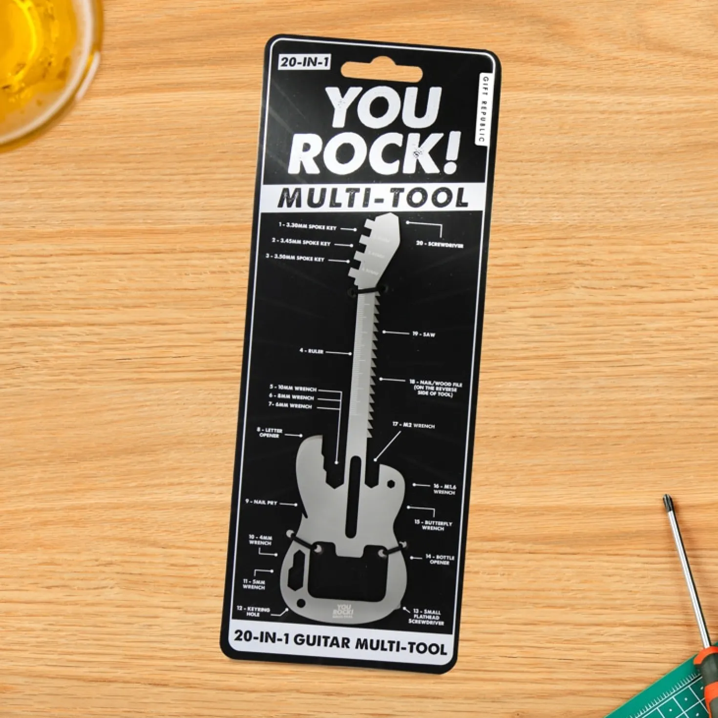 20-in-1 gitaar multitool
