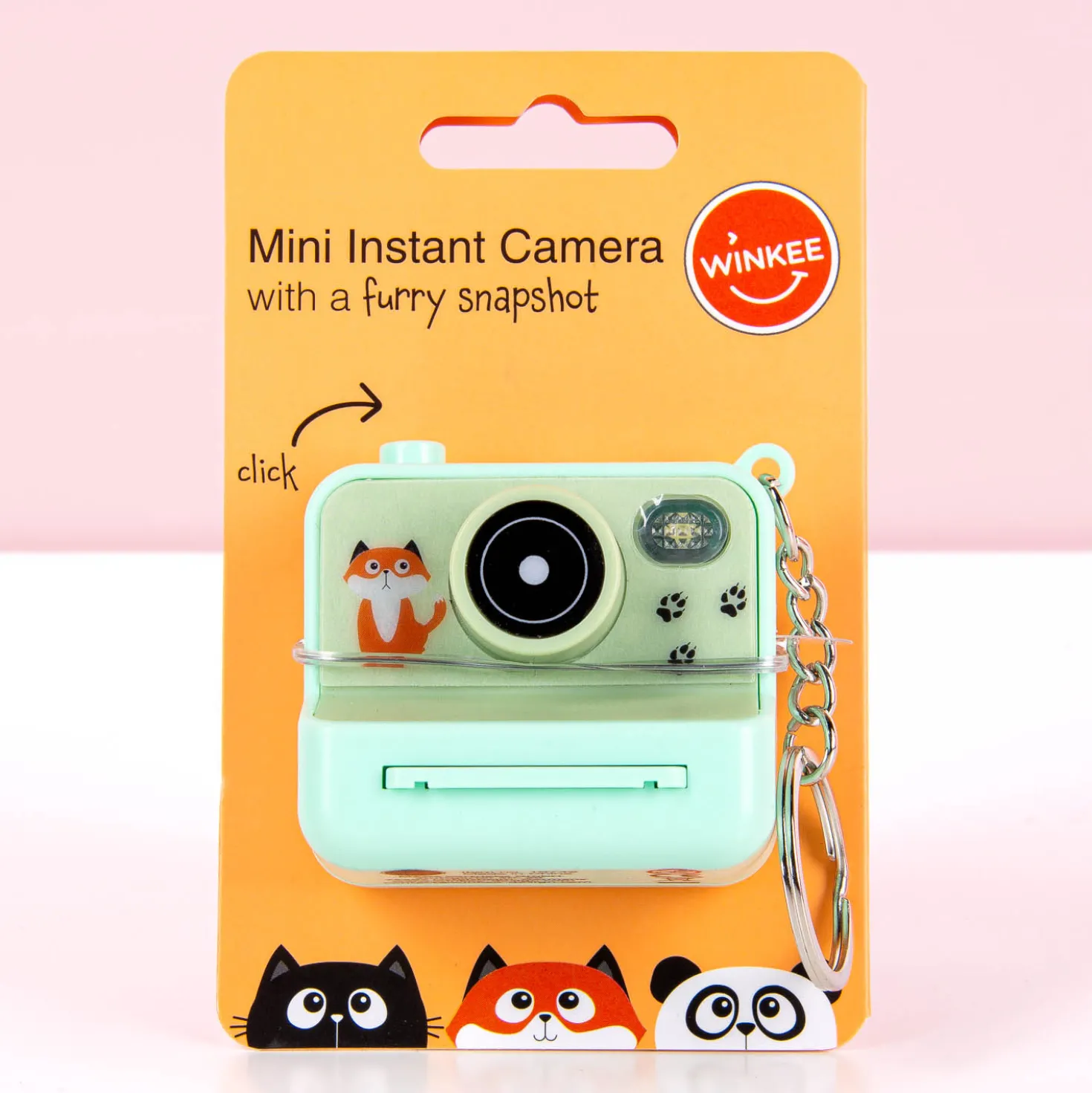 Instant camera sleutelhanger met foto