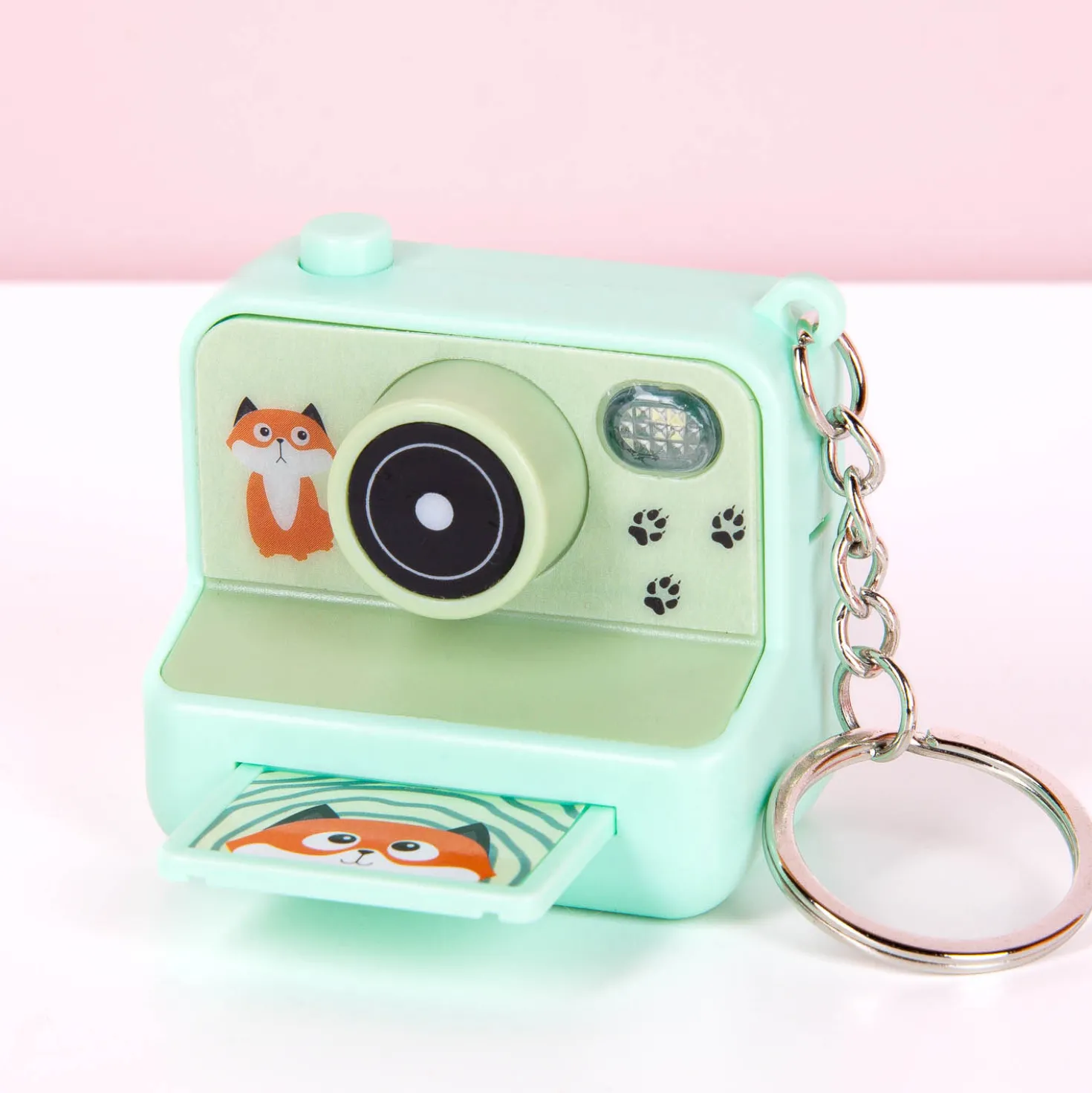 Instant camera sleutelhanger met foto