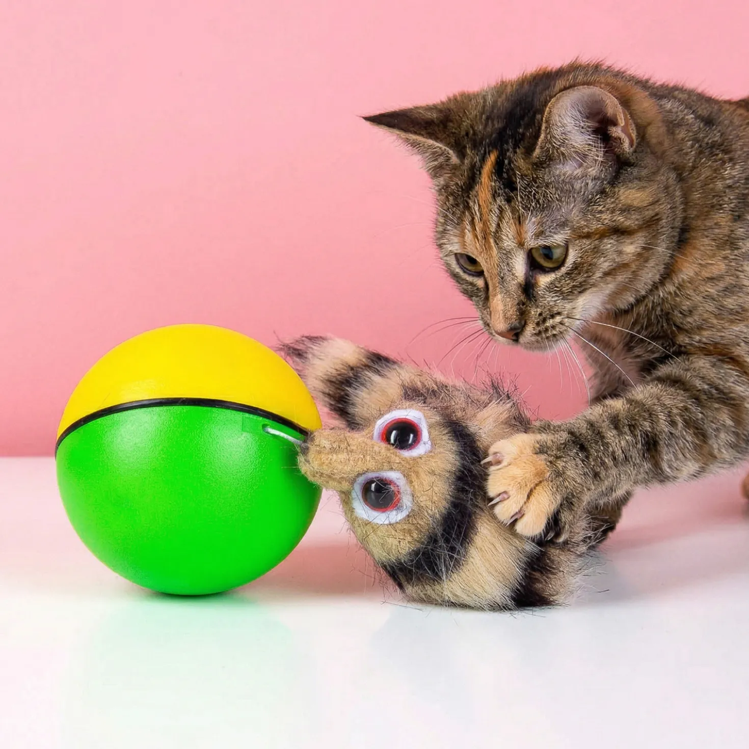 Interactieve wezelbal voor katten