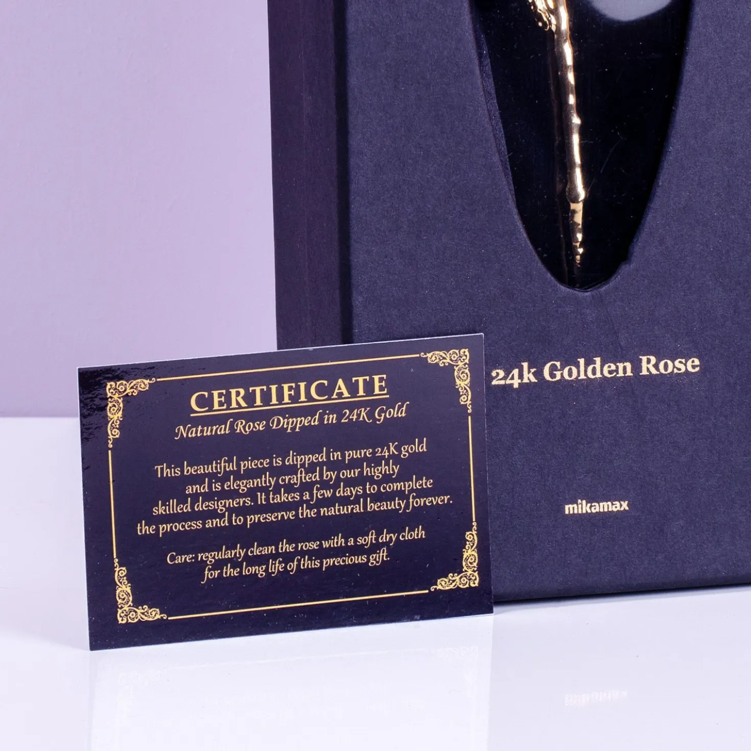 24 karaat gouden roos