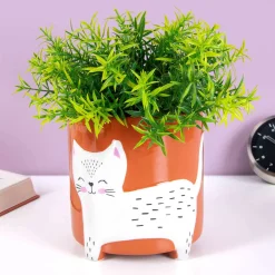 Kat bloempot