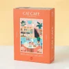 Kat café puzzel (1000 stukjes)