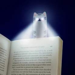 Kat leeslampje en boekenlegger
