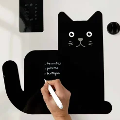 Kat magnetisch schrijfbord – Zwart