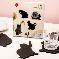 Kat onderzetters (set van 4)