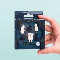 Katten glasmarkeerders (set van 6)