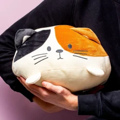 Kattenkussen – Wit met zwart en bruin