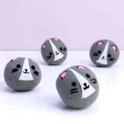 Kat wasdrogerballen (set van 4)